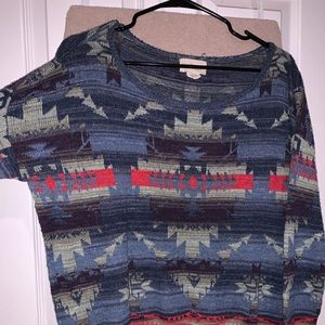 A multi color sweater!